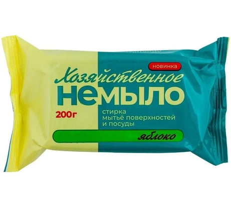 Универсальное моющее средство Золушка Хозяйственное НЕМЫЛО, 200 г, Яблоко, 24 штуки М-14-2