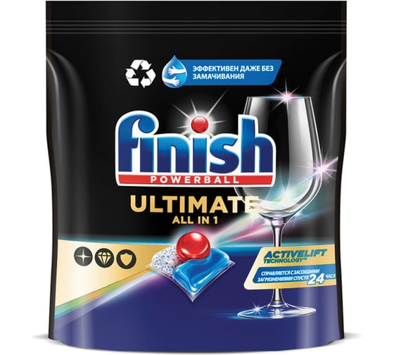 Капсулы для посудомоечных машин ОФИСМАГ 60шт FINISH Ultimate All in 1 , ш/к 95897 701764