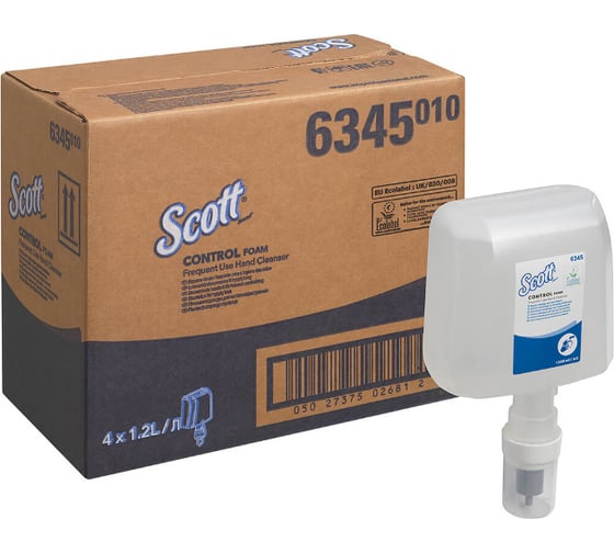 Пенное мыло для рук для частого использования Kimberly-Clark Scott CONTROL картридж, прозрачный 6345010