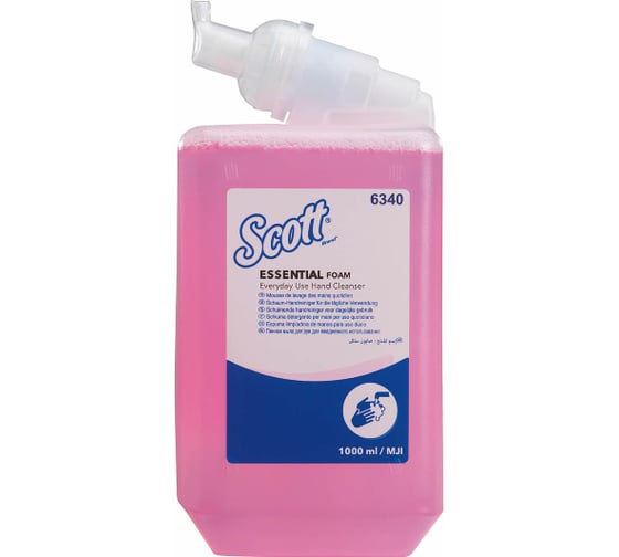 Моющее средство для рук Kimberly-Clark Scott ESSENTIAL Everyday Use, розовый 1 л 6340040