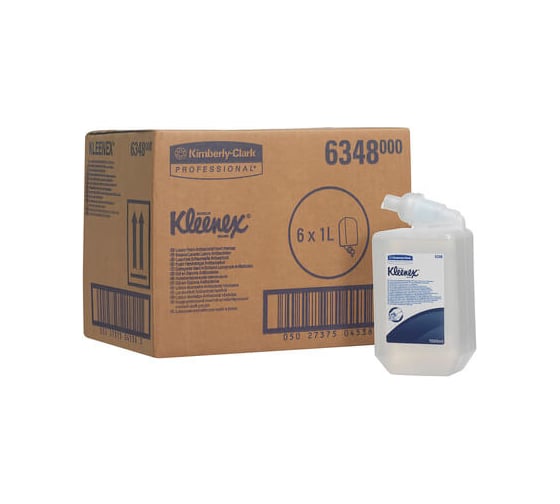 Антибактериальное пенное мыло Kimberly-Clark Kleenex картридж, прозрачный 1 л 6348