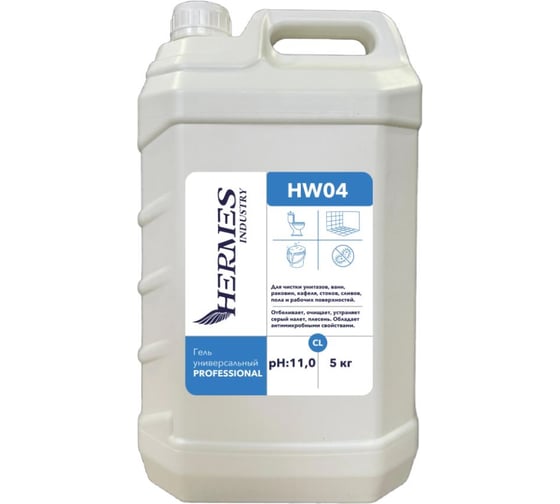 Чистящее средство гель универсальный HERMES INDUSTRY «Professional, HW04» 5 кг, TH0090225