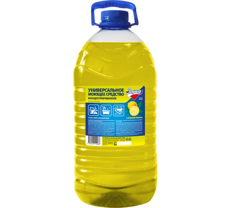 Универсальное моющее средство Золушка концентрат, 5 л, Лимон, кан. ПЭТ М-05-6с
