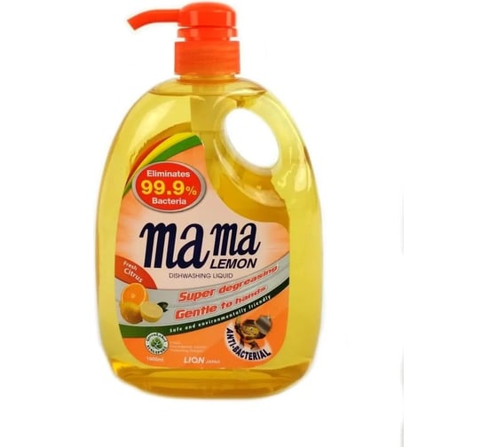 Гель для мытья посуды Mama Lemon Tough on Grease Апельсин 1000 мл 8888300463082