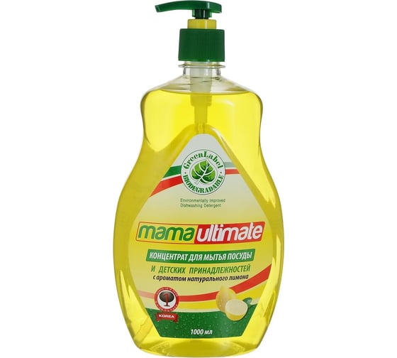 Концентрат для мытья пола Mama Ultimate Лимон Бутылка 1000 мл 8809193043151