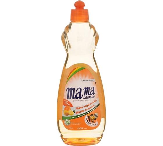 Гель для мытья посуды Mama Lemon Tough on Grease Цитрус 750 мл 8888300463068