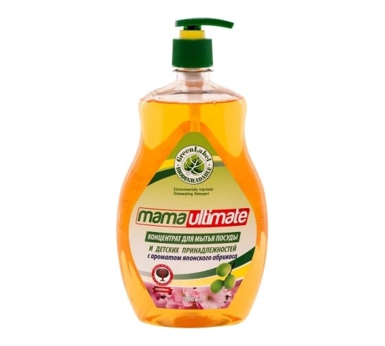 Концентрат для мытья посуды Mama Ultimate Японский Абрикос Бутылка 1000 мл 8809193044677 1