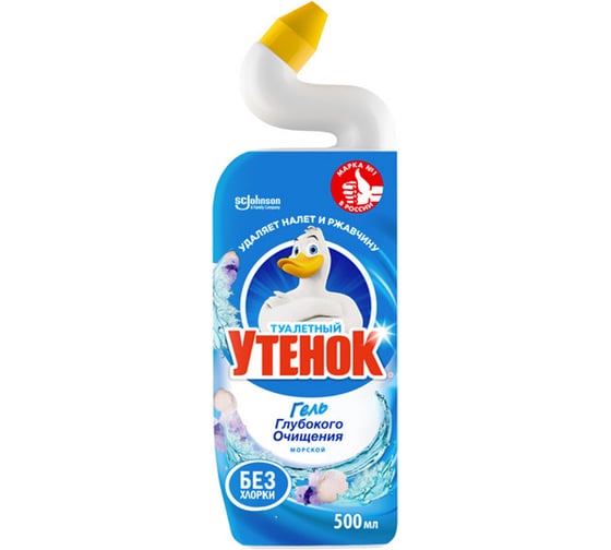 Средство для уборки туалета ОФИСМАГ ТУАЛЕТНЫЙ УТЕНОК Морской, 500 мл 00719 600328