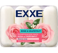 Туалетное крем-мыло Exxe Роза и грейпфрут, 4 шт x 70 г 263618
