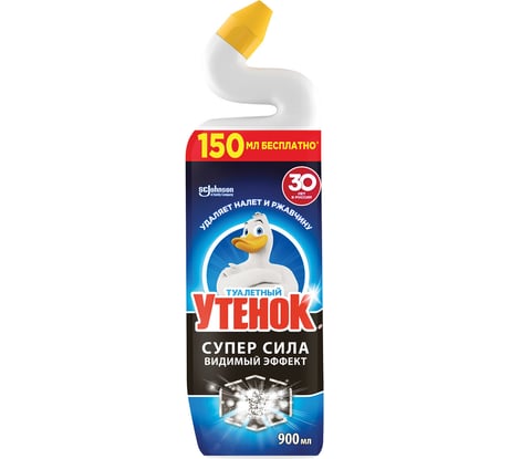 Средство для сантехники/уборки туалета ОФИСМАГ ТУАЛЕТНЫЙ УТЕНОК Супер Сила Видимый Эффект 900мл 70750 608011