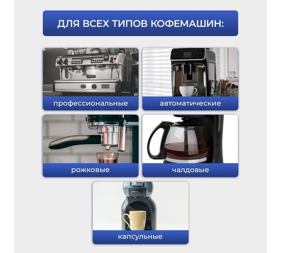 Таблетки для очистки кофемашин от кофейных масел Generalim 100 шт. GNR0004