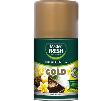 Сменный баллон освежителя воздуха Master Fresh Gold Свежесть, 250 мл 275893