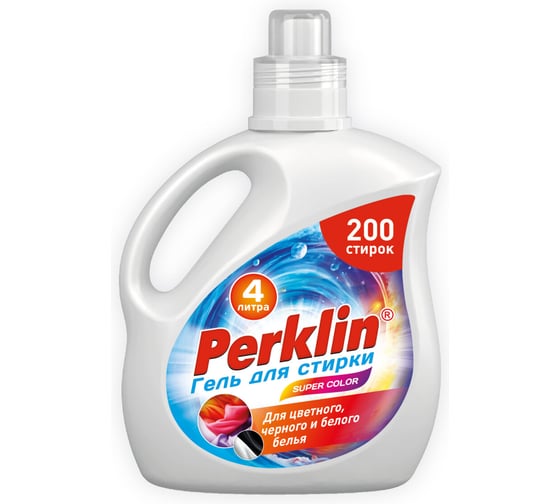 Гель для стирки для всех типов тканей ОФИСМАГ PERKLIN SUPER COLOR 4 л 609779
