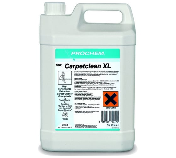 Высококонцентрированное моющее средство Prochem Carpetclean XL S800-05