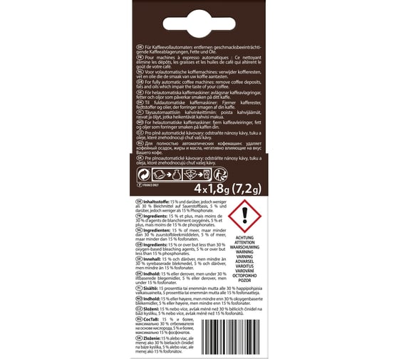 Очищающие таблетки для автоматических кофемашин Melitta 4 x 1.8 г 1500791