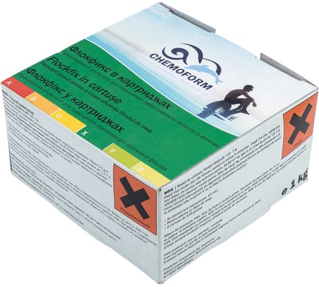 Коагулянт в картриджах CHEMOFORM ФЛОКФИКС 8x125 г, 1 кг 908001