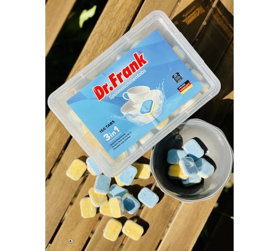 Таблетки для посудомоечной машины Dr.Frank 3 in 1 150 tabs DRT150