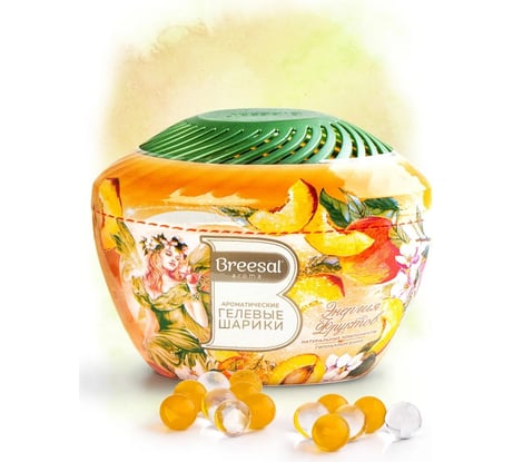 Ароматические гелевые шарики Breesal Fresh Drops Энергия фруктов B/25003