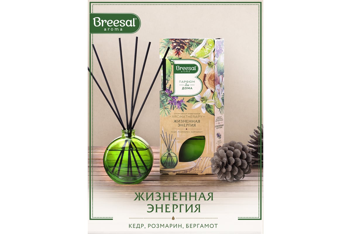 Декоративный ароматизатор Breesal Arome Sticks Жизненная энергия ARST/002 -  выгодная цена, отзывы, характеристики, фото - купить в Москве и РФ