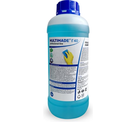 Универсальный гель Мультимэйд Г40 для очистки и обезжиривания поверхностей, 1 л 4607002304509