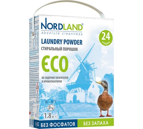 Стиральный порошок NORDLAND ECO Испания 1.8 кг 392401