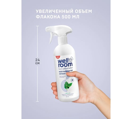 Нейтрализатор запаха Wellroom мята WRH_OM500