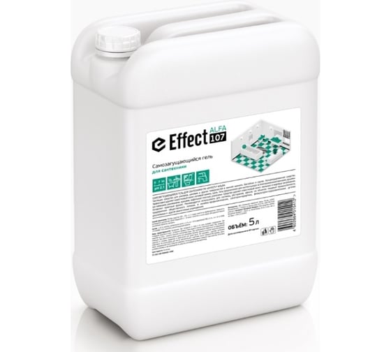 Самозагущающийся гель для сантехники EFFECT АЛЬФА 107 5 л 16990