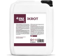 Профессиональное средство для удаления сложных засоров в трубах и устранения запахов IPAX iKrot 5 л, готовый раствор iK-5-2426
