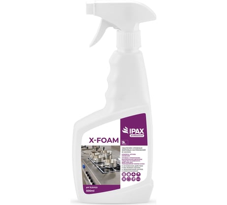 Средство для удаления особо стойких жировых загрязнений IPAX X-FOAM 500 мл IXF-0,5T-2525