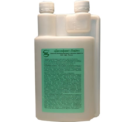 Средство дезинфицирующее с моющим эффектом для применения в быту ЦД Дезэфект-Лайт флакон 1л с дозатором 40456