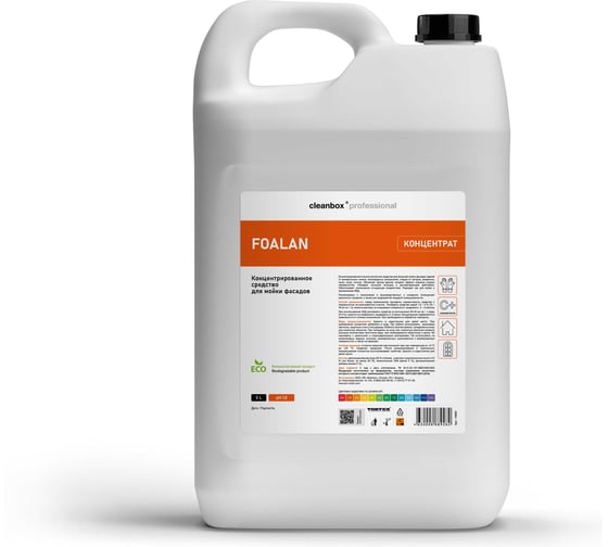 Концентрированное средство для мойки фасадов CleanBox Professional FOALAN, 5л 00000014468 1