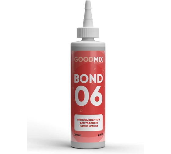 Пятновыводитель для удаления клея и краски GOODMIX vortex Bond 06, 250мл 1721025 1