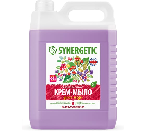 Крем-мыло SYNERGETIC Дикие ягоды 5л 105213 1