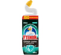 Чистящее средство для унитаза ТУАЛЕТНЫЙ УТЕНОК Антипятна, 900 мл 865205
