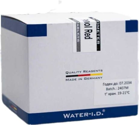 Таблетки для фотометра КЕНАЗ Phenol Red  Water-i.d. 500 таблеток (50 блистеров) TbsPpH500