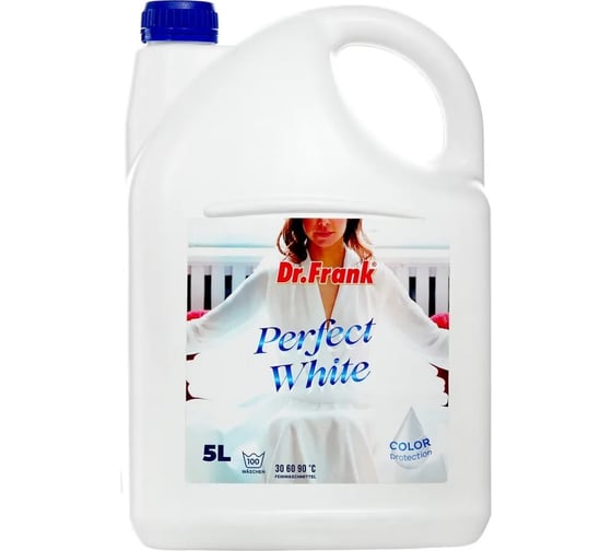 Жидкое средство для стирки белого белья Dr.Frank Perfect White 5 л, 100 стирок DPW005 1