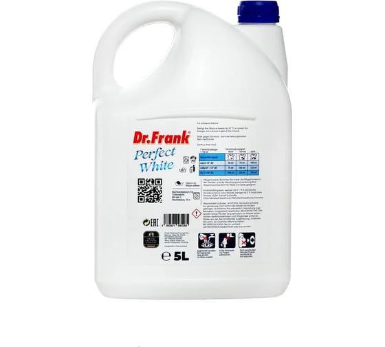 Жидкое средство для стирки белого белья Dr.Frank Perfect White 5 л, 100 стирок DPW005