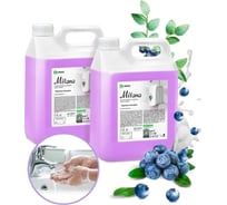 Увлажняющее жидкое крем-мыло для рук и тела Grass Milana черника 5 + 5 л 300171