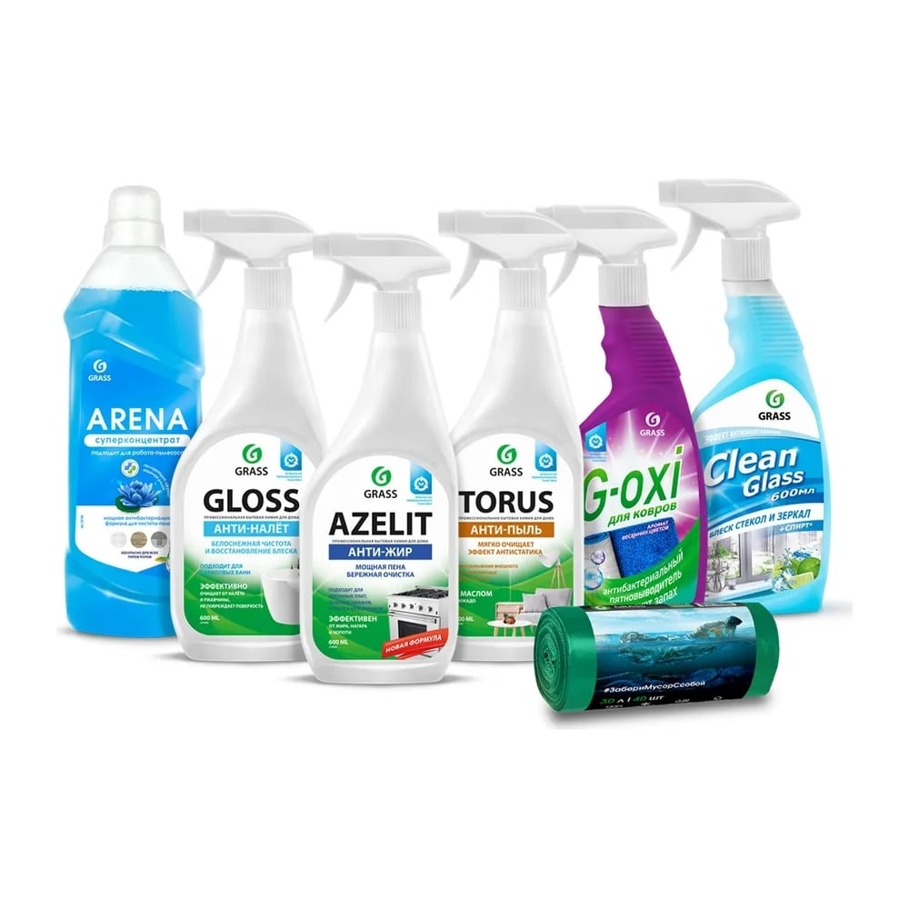 Набор Grass 6 полезных средств для идеальной уборки 300163 - выгодная ...