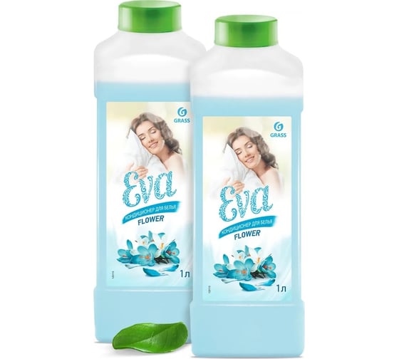 Концентрированный кондиционер для белья Grass EVA flower 1 л, спайка 2 шт 300064 1