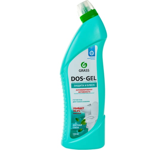 Универсальный чистящий гель Grass DOS GEL Мятная сила флакон 1000 мл 125683