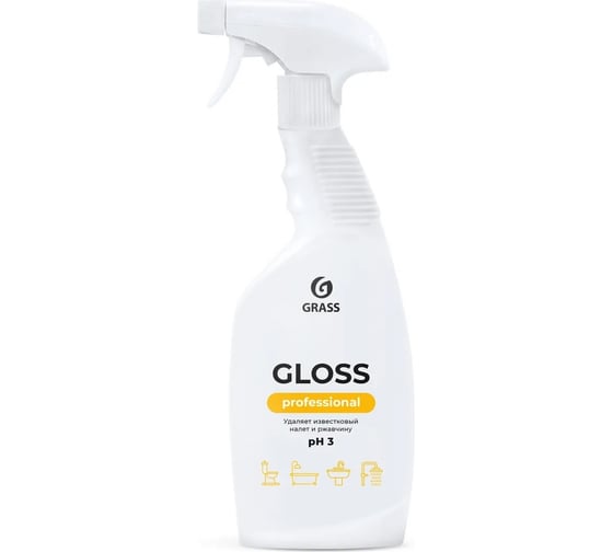 Чистящее средство для сан.узлов Grass Gloss Professional 600 мл, набор 12 шт 300190 1