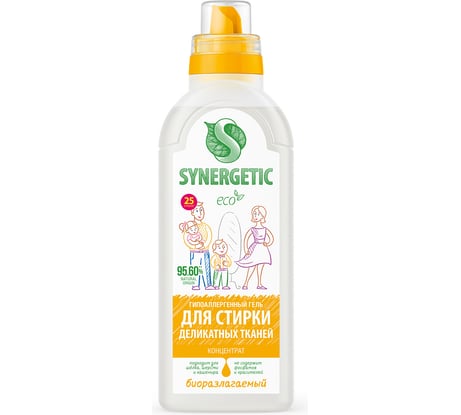 Гель для стирки деликатных тканей SYNERGETIC 750 мл 4607971450061 109754