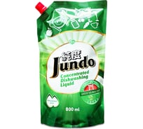 Концентрированный эко гель для мытья посуды и детских принадлежностей Jundo Green tea with Mint 800 мл 4903720020036