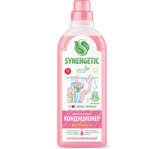 Кондиционер для белья SYNERGETIC АРОМАМАГИЯ 1 л 4613720439072 110100 110100/8