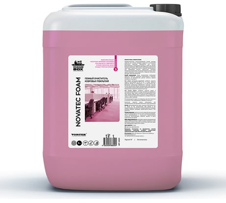 Средство для чистки ковровых покрытий CleanBox NOVATEC FOAM химчистка ковров, пятновыводитель 5 л 13225