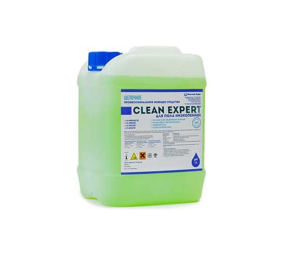 Щелочное моющее средство для мытья и ухода за полом Чистый Урал Clean Expert низкопенное, машинным и ручным способами, 5л 4631175913886 1