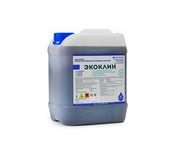 Щелочное пенное моющее средство Чистый Урал Экоклин антипригар, обезжириватель, для коптильных камер и печей, термокамер, канализационных стоков, 10л 4631175796342 1