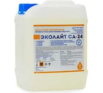 Кислотное малопенное средство для удаления сложных минерально-органических отложений, для очистки тары Чистый Урал Эколайт СА-24 10л 4631175913794