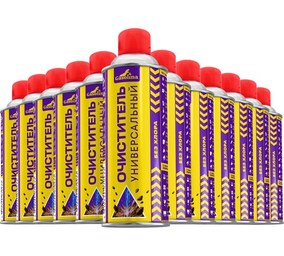 Чистящее средство GASOLINA универсальное, 520 мл, набор 12 штук ГЗ-34/0-520-Т12